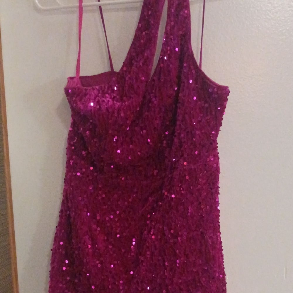 Glamorous Fuchsia Sequin Jumpsuit